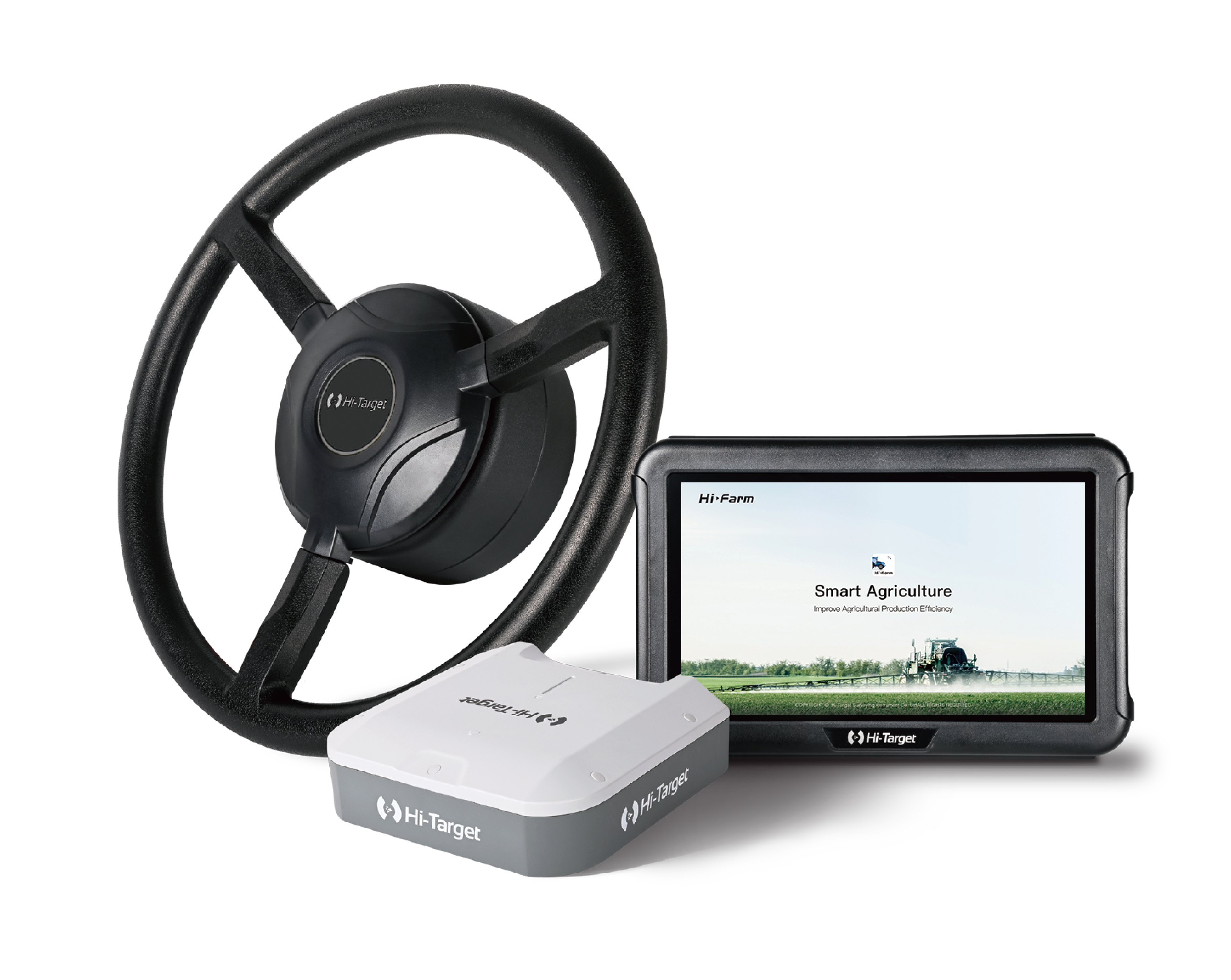 FARMSTAR F3 mit Display, GNSS-Empfänger und Lenkmotor